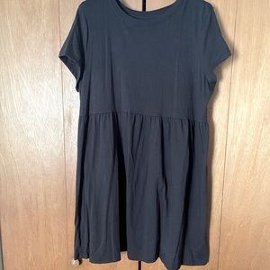 Black T-shirt babydoll Dress